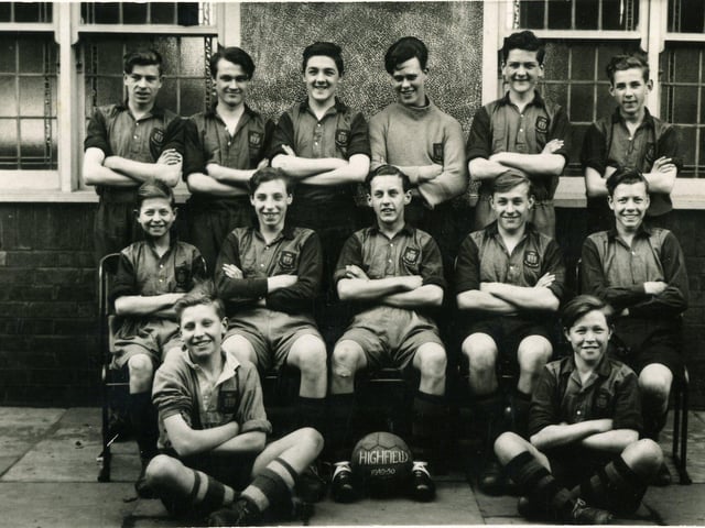 Highfield Boys Secondary Modern School, Blackpool. Gerry North is first left middle row. Can you name any of the others?