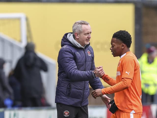 Karamoko Dembele expressed his gratitude to Blackpool. The Seasiders have given him ‘everything he needs’ during his loan spell. (Image: Camera Sport)