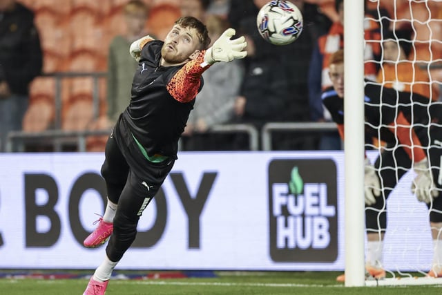 Dan Grimshaw has been an ever-present between the sticks for Blackpool in League One this season. It's currently unlikely that he'll lose his spot as Neil Critchley's number one. So far this campaign, he has kept five clean sheets.
