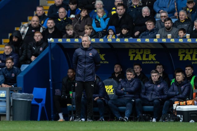 Blackpool manager Neil Critchley in the Kassam Stadium dugout for the Seasiders' 1-1 draw with Liam Manning's Oxford in October.    Picture: Andrew Kearns/CameraSport