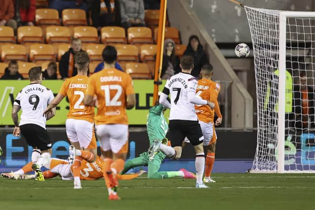 Blackpool were defeated by Derby (Photographer Lee Parker/CameraSport)