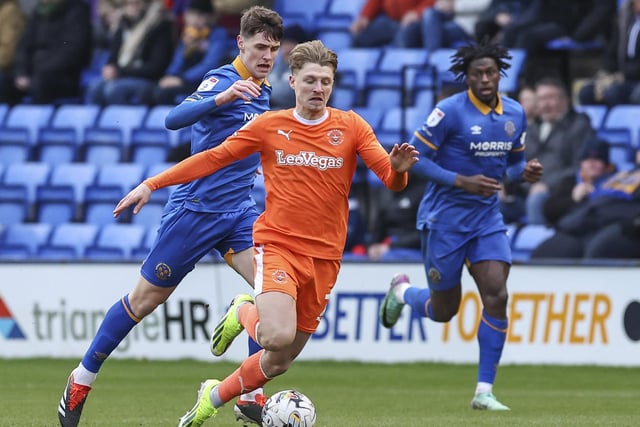 George Byers has demonstrated signs of what he's capable of since his Deadline Day move on loan to Bloomfield Road last month. The 27-year-old just about makes it in ahead of Albie Morgan.