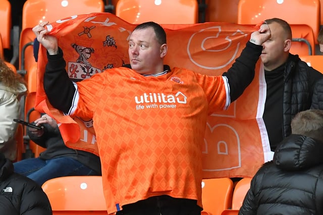 Blackpool fans at Bloomfield Road