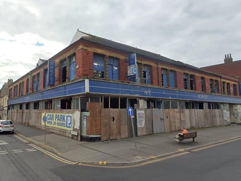 Hartes in Waterloo Road stands derelict. It was once Woolworths.