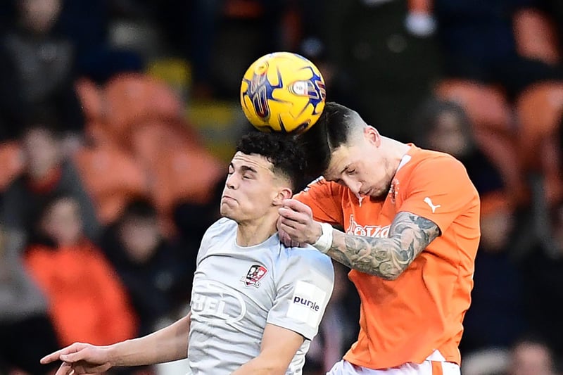 Blackpool claimed a 2-0 victory over Exeter City.