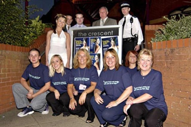 Gathering for the Walk Away campaign at the Crescent Pub in St Annes are (top from left to right): Rachael Hall, Stuart Handley licensing, Chris Hanley licensing, David Nellin, Queens Hotel, chief inspector Bill McMahon. (Bottom from left to right): Rob Shields, Lancashire Constabulary, Gemma Sykes, Lancashire Constabulary, Angela Coombes, Lancashire Constabulary, Elann Galloway, Lancashire Constabulary, Maxine McKenzie, Tiles and The Crescent, and Beverley Sykes, Lancashire Constabulary