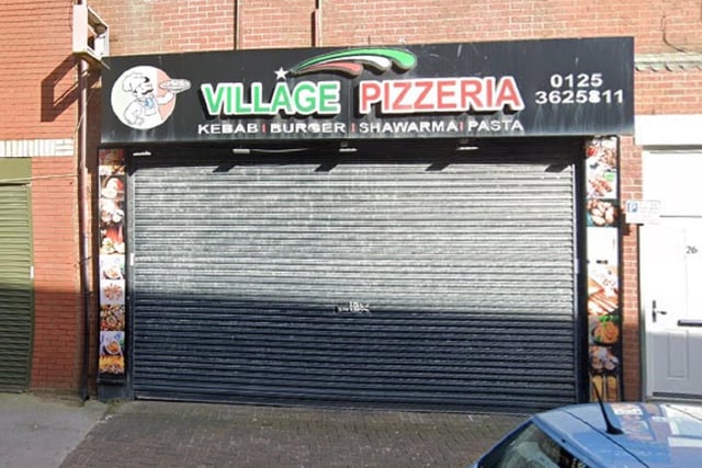 The Village Pizzeria, a takeaway on Blackpool at 24 Foxhall Road, Blackpool, was given a one-star rating on May 4