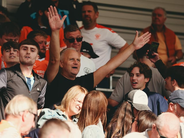 Seasiders supporters packed out the away end at Stockport.