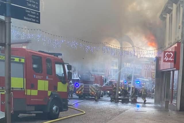 Eight fire engines were in attendance at the height of the incident