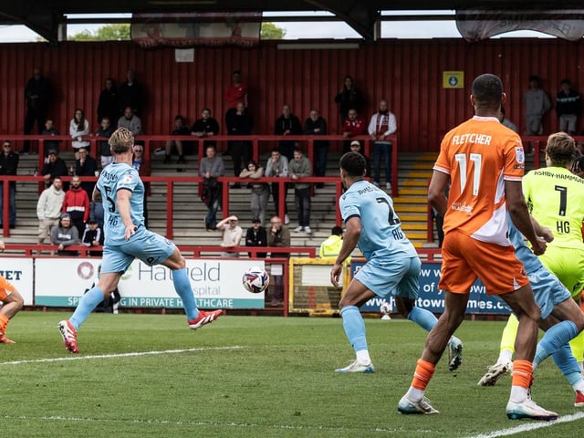 Ashley Fletcher assisted all three of Apter's goals, with the striker showing quality in key areas.