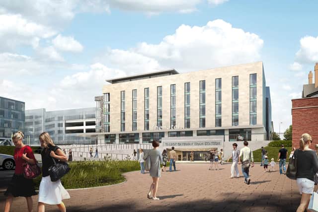 The multiversity would be the latest investment in the town centre where regeneration also includes a new Holiday Inn (artist's impression)