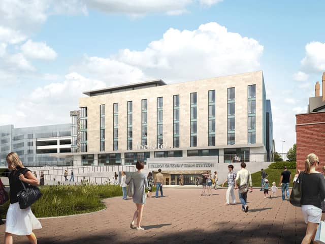 The multiversity would be the latest investment in the town centre where regeneration also includes a new Holiday Inn (artist's impression)