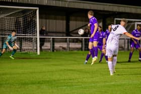 Keenan Patten went closest for Fylde in Tuesday's Lancashire FA Challenge Trophy tie