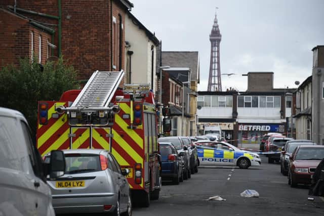 The fire broke out at a home in Hill Street, South Shore at around 12.50am and six fire engines were called to the scene