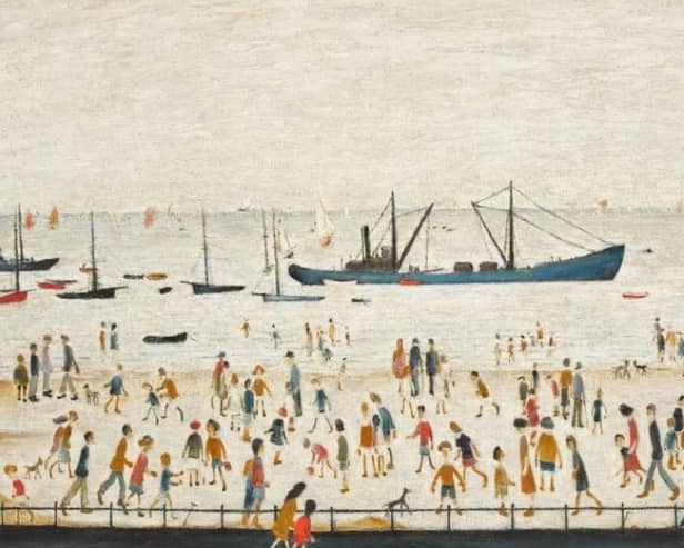 Beach Scene, Lancashire could fetch up to £1.5million when it goes under the hammer (Credit: Sotheby’s)
