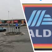The busy Amy Johnson Way roundabout at the entrance to Blackpool Retail Park, where Aldi and many other outlets are based