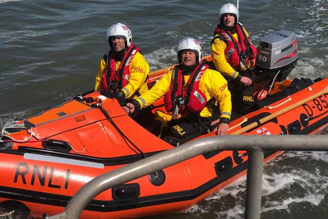 One of the RNLI crews during Fleetwood Lifeboat Day