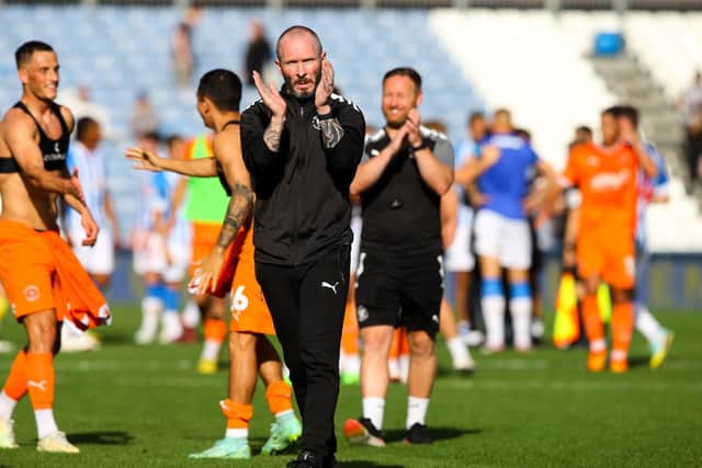 Blackpool manager Michael Appleton has confidence in his team. Photographer Alex Dodd/CameraSport