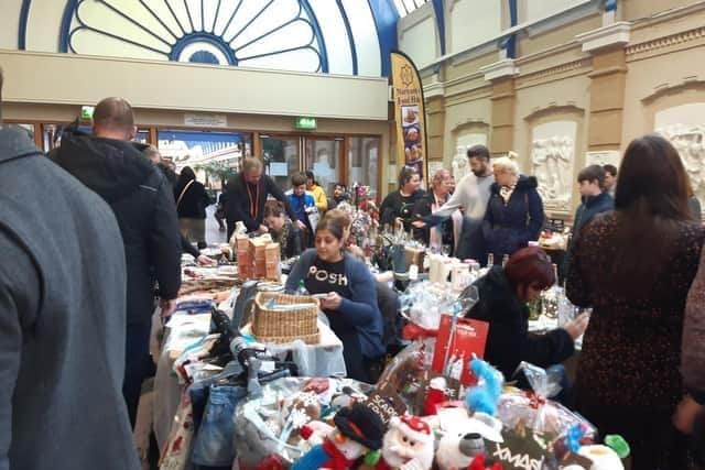 Christmas Craft Market in Blackpool's Winter Gardens.