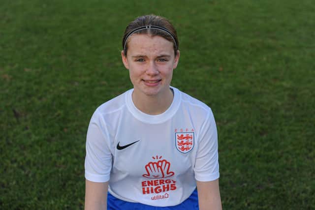 Holly Tickle, England U15 Schoolgirl secures player sponsorship for the 2021/22 season, from J Wareing and Son  of Wrea Green