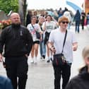 The Ed Sheeran look-alike, who was accompanied by a number of security officers, was mobbed by excited fans requesting selfies and taking videos during a day at Blackpool Pleasure Beach at the weekend. (Picture by Dan Oxtoby Photography)