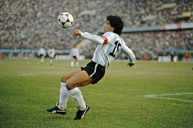 Diego Maradona (Photo by David Cannon/Allsport/Getty Images/Hulton Archive)