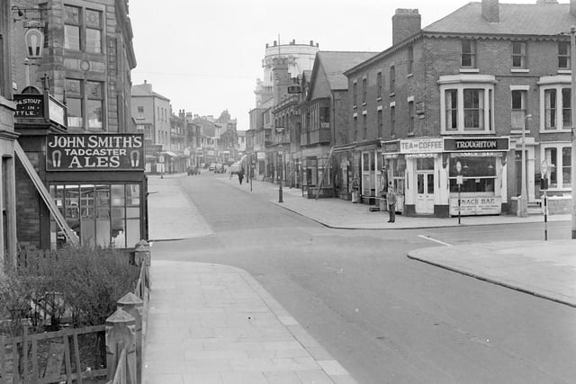 This was Coronation Street pictured on the first day of the two day  "Tradesmen's Holiday" in May 1955. Traditionally a time when local tradesmen took time off before the beginning of the Blackpool summer season