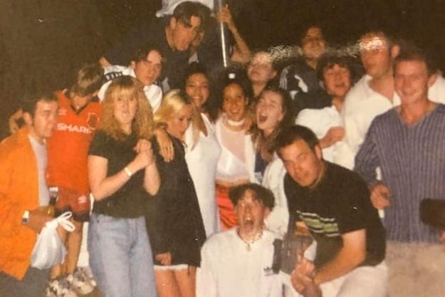 Another great photo of pals enjoying the rave scene at Blackpool's Zone at the Venue club - not a phone in sight