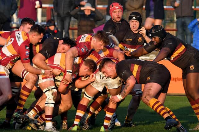 Fylde defeated Huddersfield at the Woodlands on Saturday Picture: Neil Cross