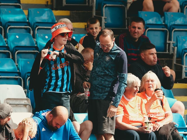 Seasiders supporters packed out the away end at Stockport.