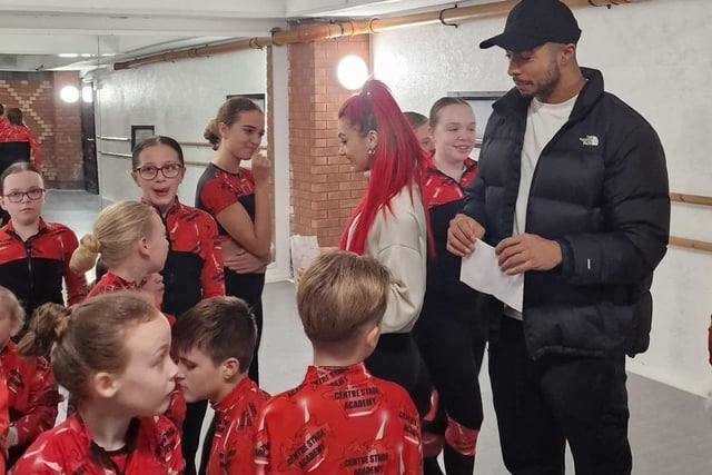 Strictly's Dianne Buswell and Tyler West spoke to students at Nicky Figgins Centre Stage Academy where they rehearsed before their Blackpool show.
