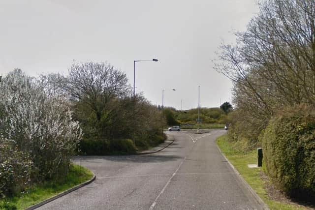 A man was deliberately struck by a car Jenny Lane, near to the junction of Old House Lane, following a "minor collision" (Credit: Google)