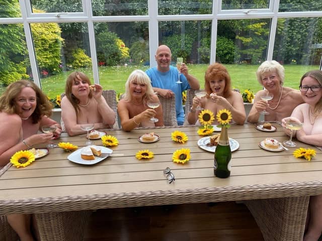 Photographer Phil Downie with "The Girls"