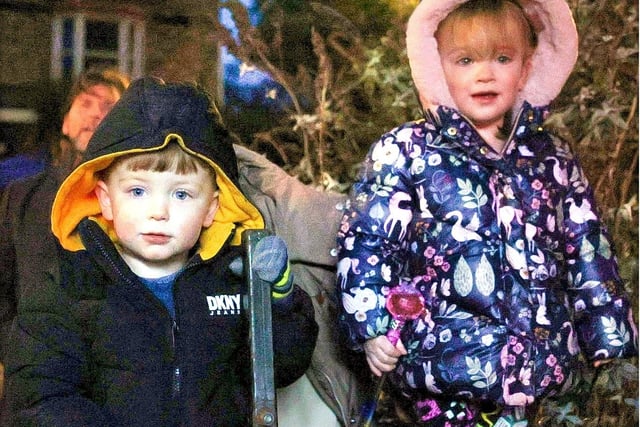 These youngsters were among the many families enjoying the feast of fun festive entertainment at the St Annes Christmas lights switch-on. Picture: Esther Parkinson