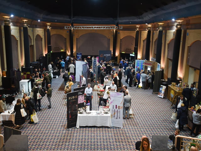 The foods and drinks area at the Stay Blackpool expo at the Winter Gardens