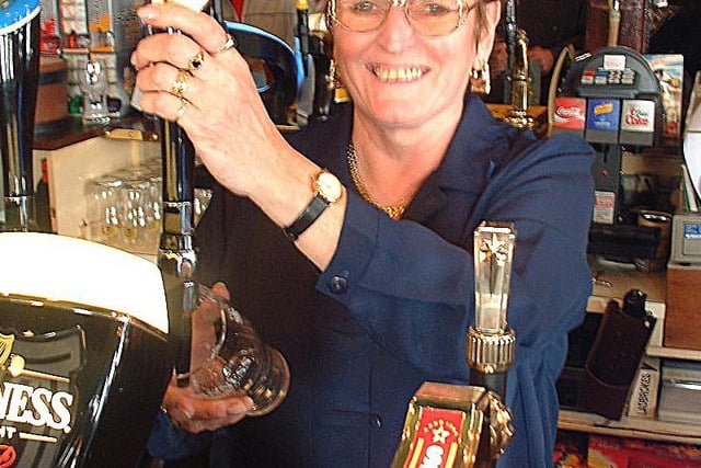 One of Fleetwood's most popular landladies of the day - Pat Hopwood who used to run the Fleetwood Arms