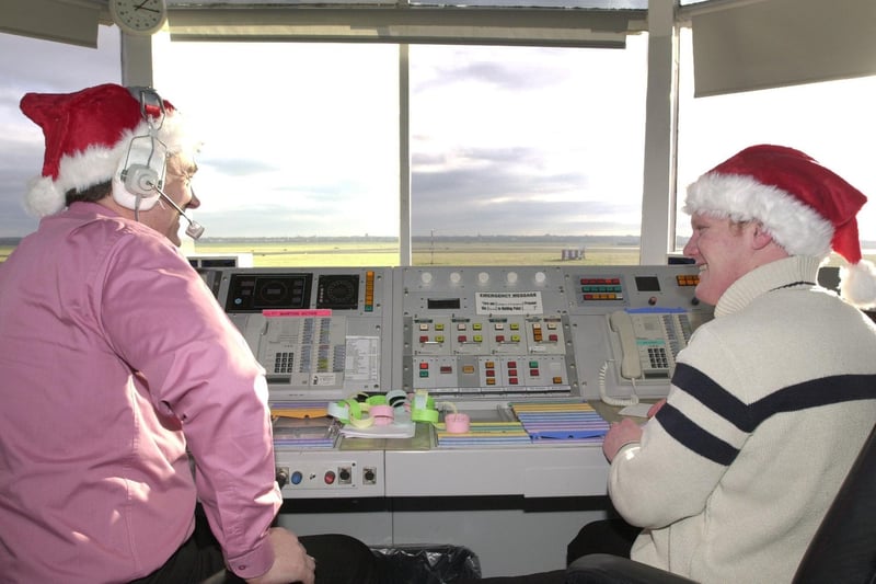 Air Traffic controllers Simon Menzies and Steve Ashcroft