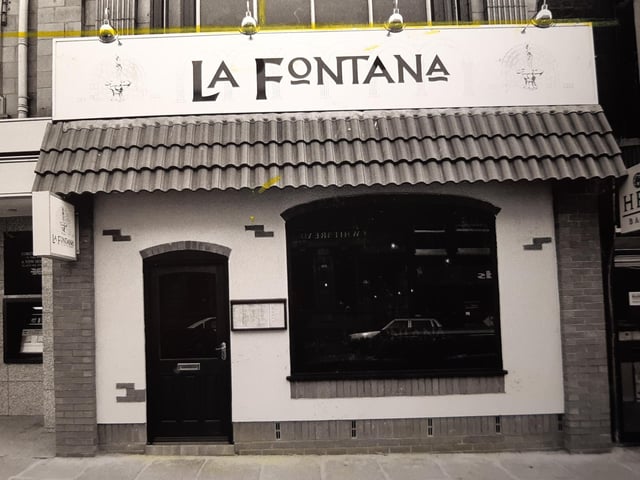 This was how La Fontana looked in 1990. It's still a popular place to eat in Clifton Street