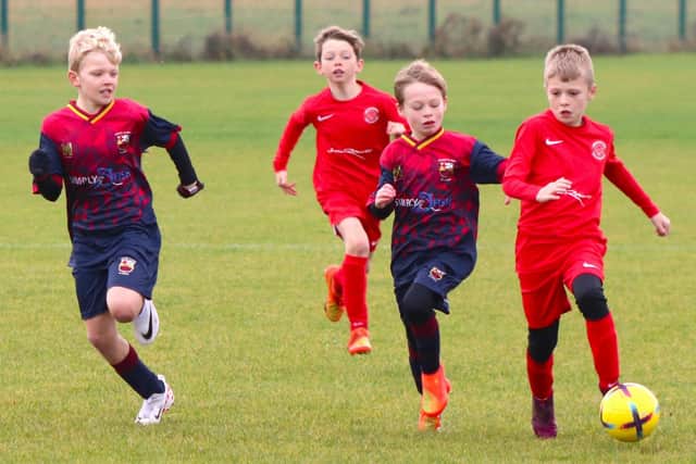 Action from the Blackpool and District Youth Football League match between Blackpool Wren Rovers Blacks and Fylde Coast Soccer Maradona Picture: Karen Tebbutt