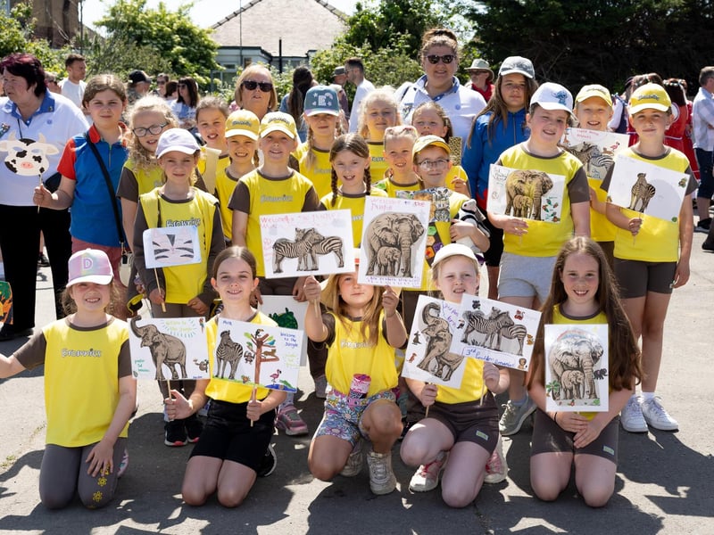2nd Poulton Brownies enjoying the big day during Poulton Gala. Photo: Martin Bostock Photography