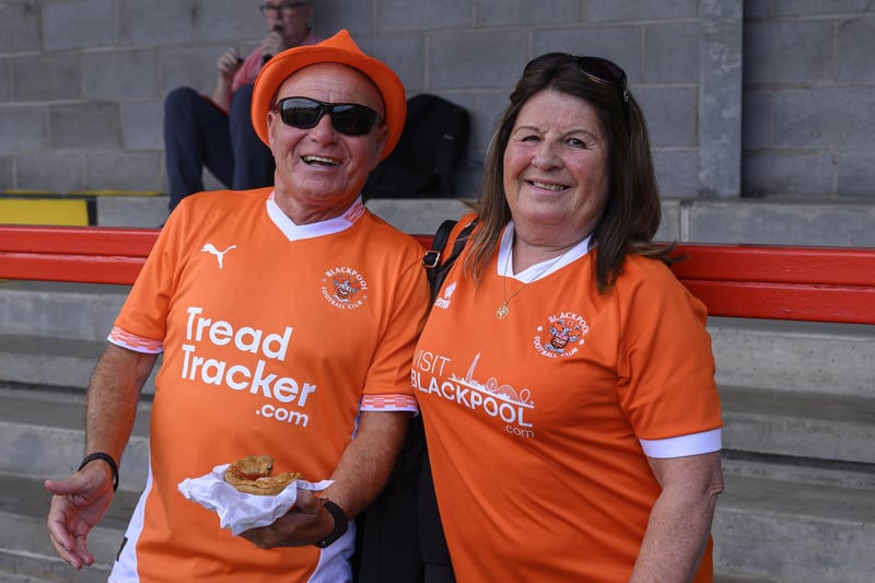Seasiders supporters made the trip to Crawley on the opening weekend.