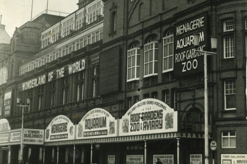 Blackpool Tower frontage in the 1940s - it was the 'Wonderland of the World'