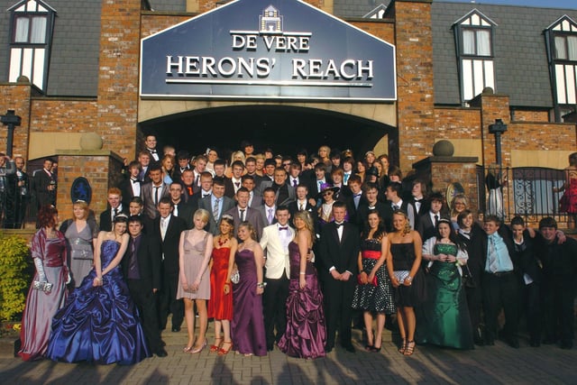Year 11 students from Palatine School at the De Vere Hotel in 2010