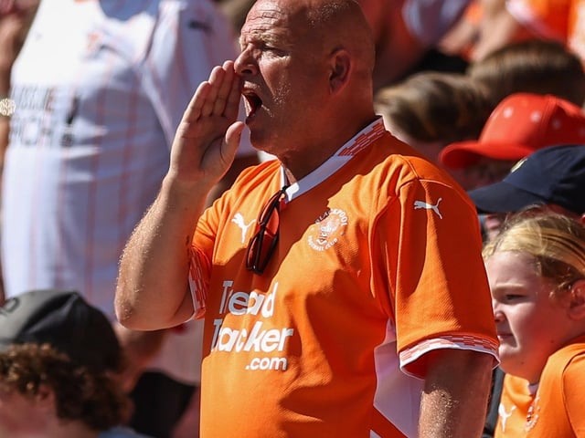 Seasiders supporters showed their support in the sun for Richard Keogh's side.