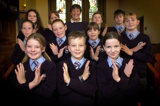 'Signlent Night', pupils from Garstang High school perform Silent Night in sign language