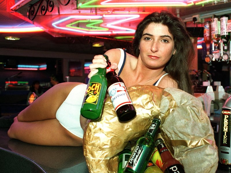 Rumours barmaid Sue Magee pictured in 1997