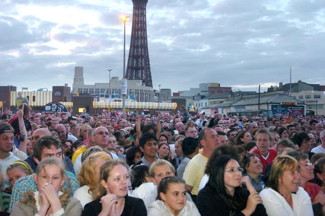 Blackpool illuminations Switch-On in 2006 took place at Bonny Street Car Park