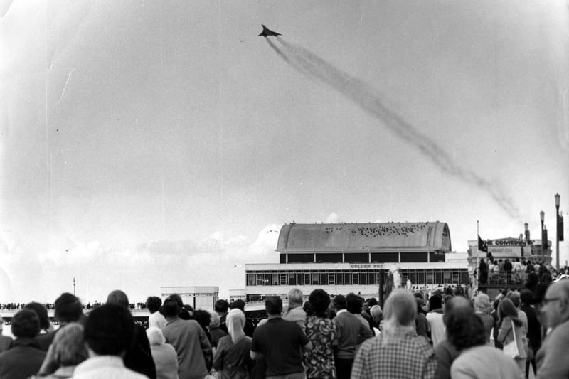 Concorde flypast at Blackpool in 1972
