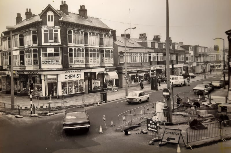 Road alterations at Kings Square in 1976