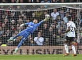 Blackpool were defeated by Derby County